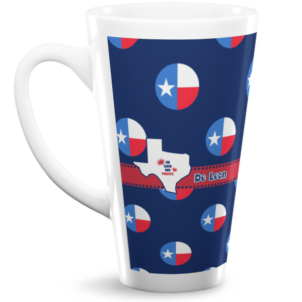 Custom Texas Polka Dots Latte Mug (Personalized)