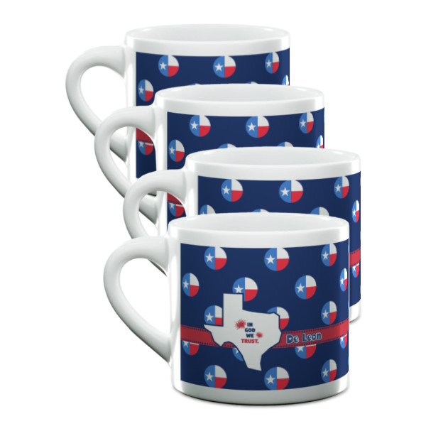 Custom Design Your Own Double Shot Espresso Cups - Set of 4