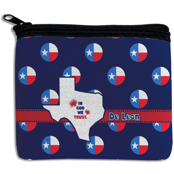 Custom Texas Polka Dots Rectangular Coin Purse (Personalized)