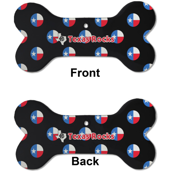 Custom Design - Ceramic Flat Ornament - Bone Front & Back (APPROVAL)