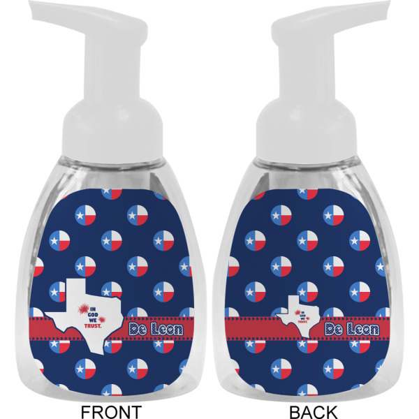 Custom Design - Foam Soap Bottle - White - Front & Back