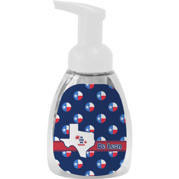 Custom Texas Polka Dots Foam Soap Bottle (Personalized)