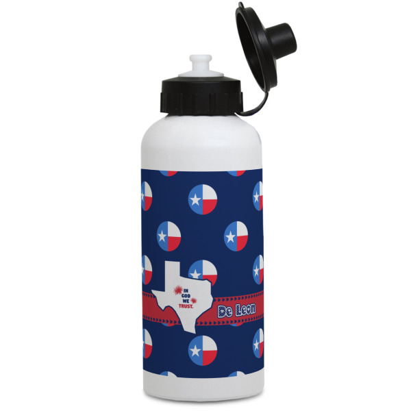 Custom Design Your Own Water Bottles - Aluminum - 20 oz - White