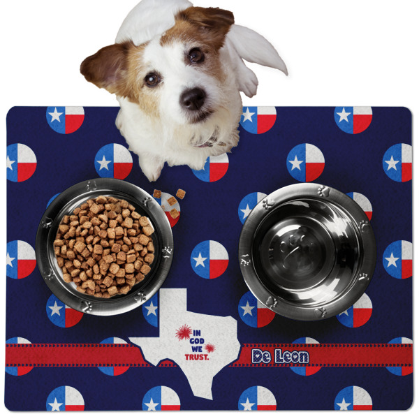 Custom Design - Dog Food Mat - Medium LIFESTYLE