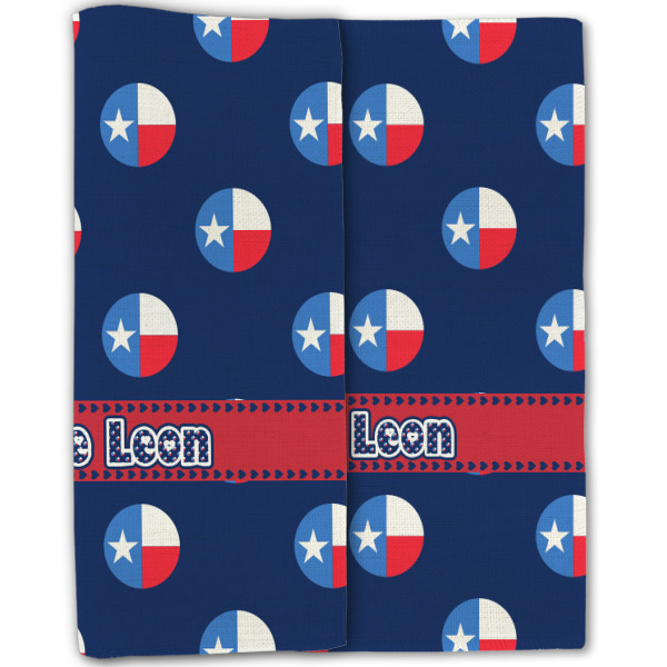 Custom Design - Linen Placemat - Double Sided - Folded Half