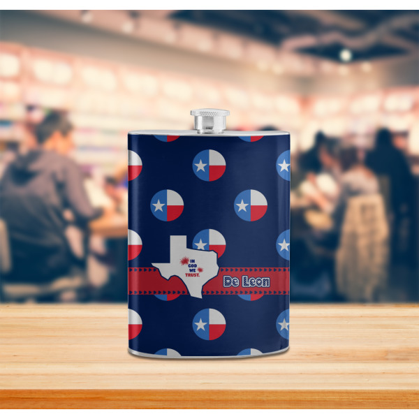 Custom Design - Stainless Steel Flask - LIFESTYLE 2