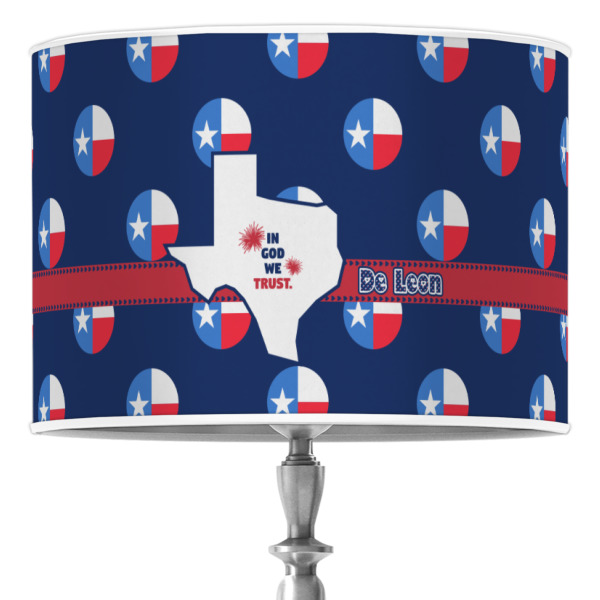 Custom Texas Polka Dots Drum Lamp Shade (Personalized)