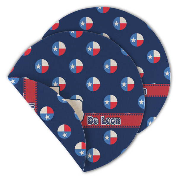 Custom Design - Round Linen Placemats - MAIN (Double-Sided)