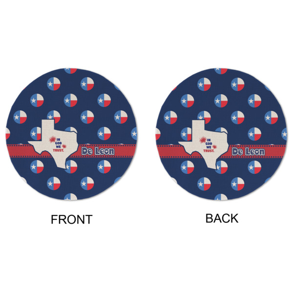 Custom Design - Round Linen Placemats - APPROVAL (double sided)