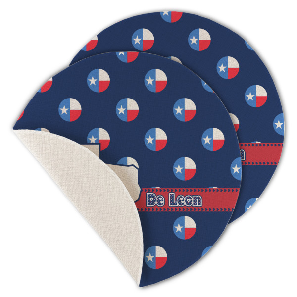 Custom Design - Round Linen Placemats - MAIN (Single Sided)