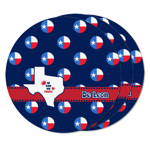 Custom Design - Round Fridge Magnet - THREE