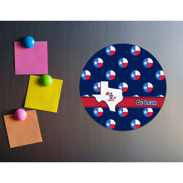 Custom Design - Round Fridge Magnet - LIFESTYLE