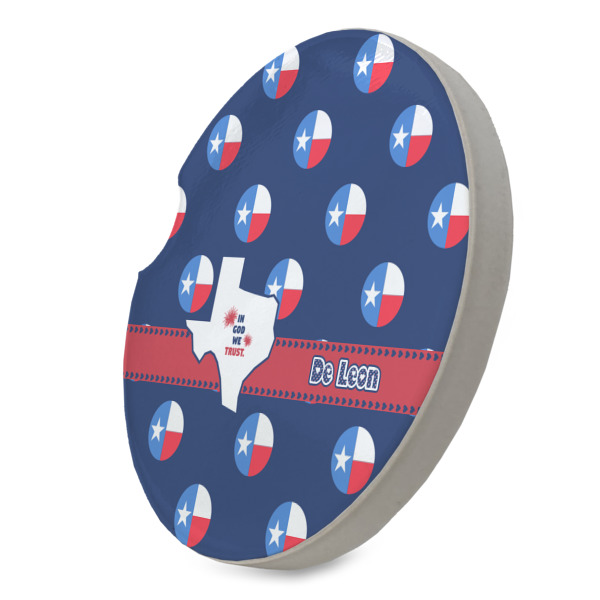 Custom Design - Sandstone Car Coaster - Standing Angle