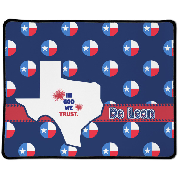 Custom Texas Polka Dots Large Gaming Mouse Pad - 12.5" x 10" (Personalized)