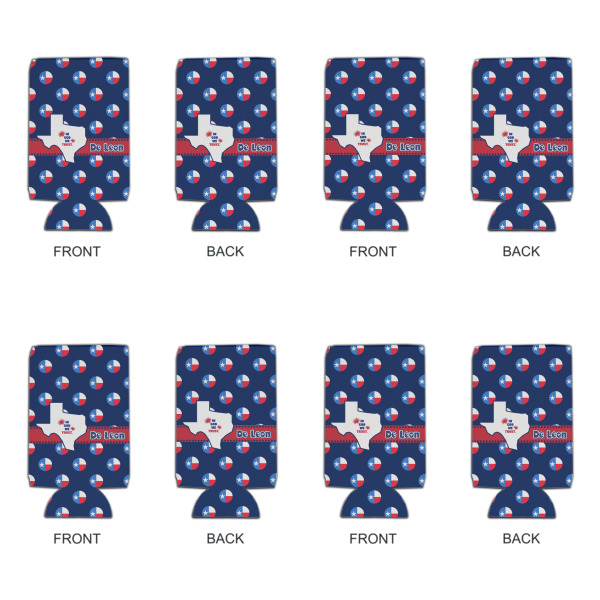 Custom Design - Can Cooler - 16oz - Set of 4 - Front & Back