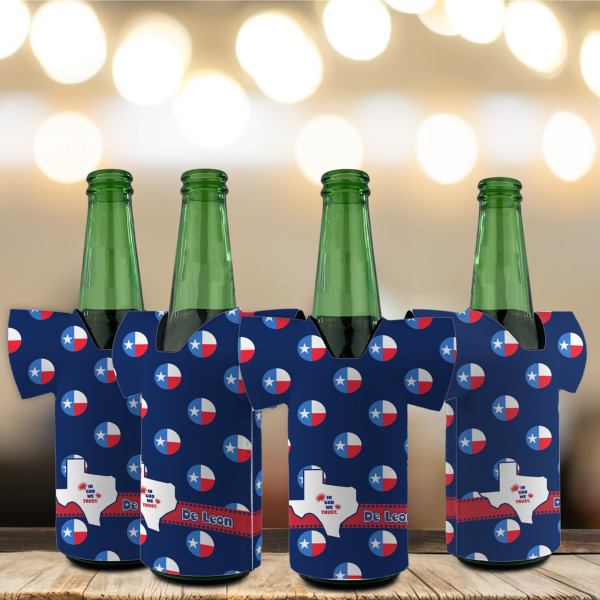 Custom Design - Jersey Bottle Cooler - Set of 4 - LIFESTYLE