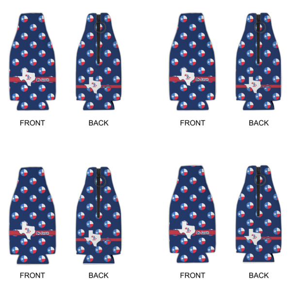 Custom Design - Zipper Bottle Cooler - Set of 4 - Approval