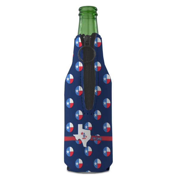 Custom Design - Zipper Bottle Cooler - BACK (bottle)