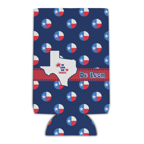 Custom Texas Polka Dots Can Cooler (Personalized)