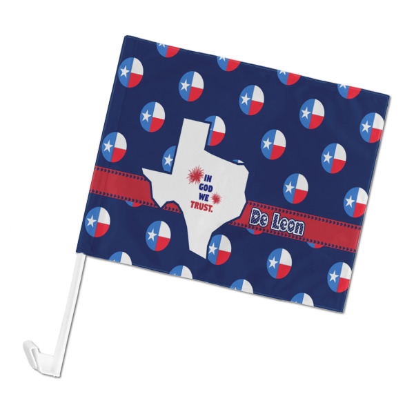 Custom Texas Polka Dots Car Flag (Personalized)