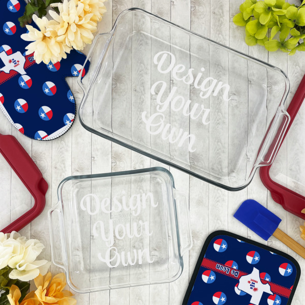 Custom Design - Glass Baking Dish Set - Lifestyle