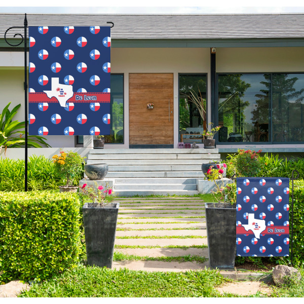 Custom Design - Large and Small Garden Flag - LIFESTYLE