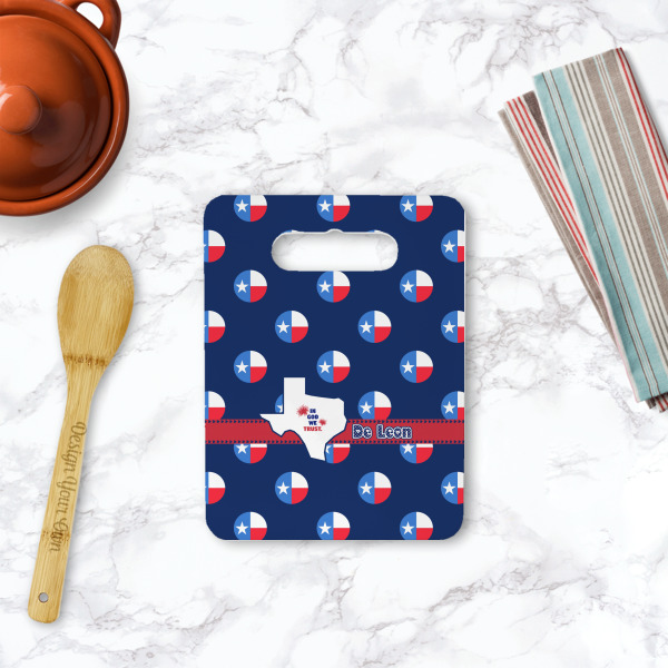 Custom Design - Rectangle Trivet with Handle - LIFESTYLE