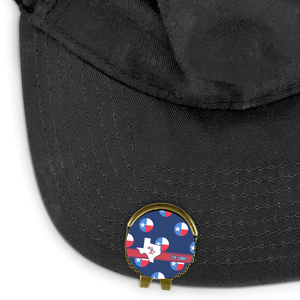 Custom Design - Golf Ball Marker Hat Clip - Main - GOLD