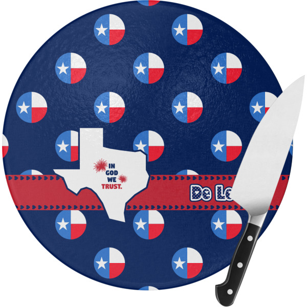 Custom Design Your Own Round Glass Cutting Board - Small