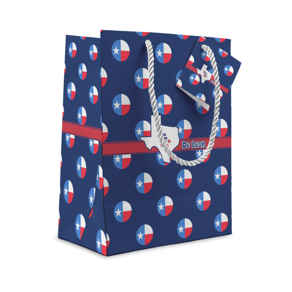 Custom Texas Polka Dots Gift Bag (Personalized)