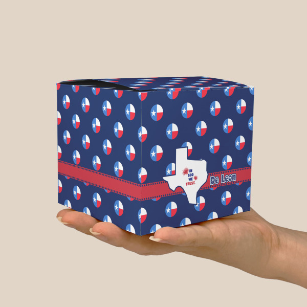 Custom Design - Cube Favor Gift Box - Scale View