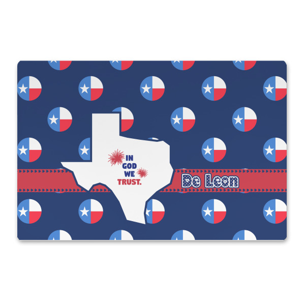 Custom Texas Polka Dots Large Rectangle Car Magnet (Personalized)