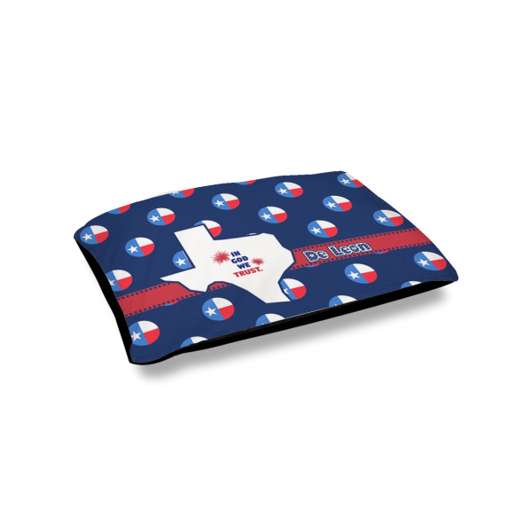 Custom Texas Polka Dots Outdoor Dog Bed - Small (Personalized)