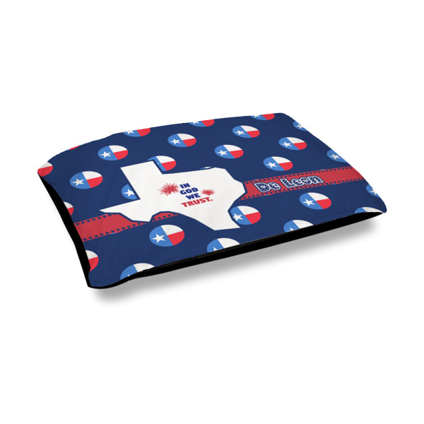 Custom Texas Polka Dots Outdoor Dog Bed - Medium (Personalized)