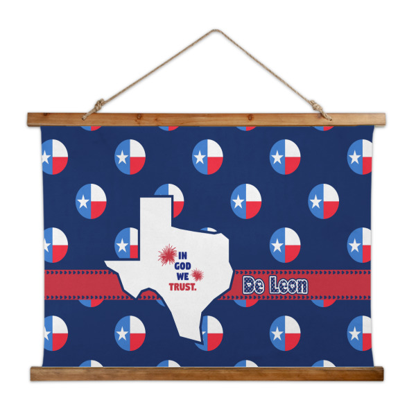 Custom Texas Polka Dots Wall Hanging Tapestry - Wide (Personalized)