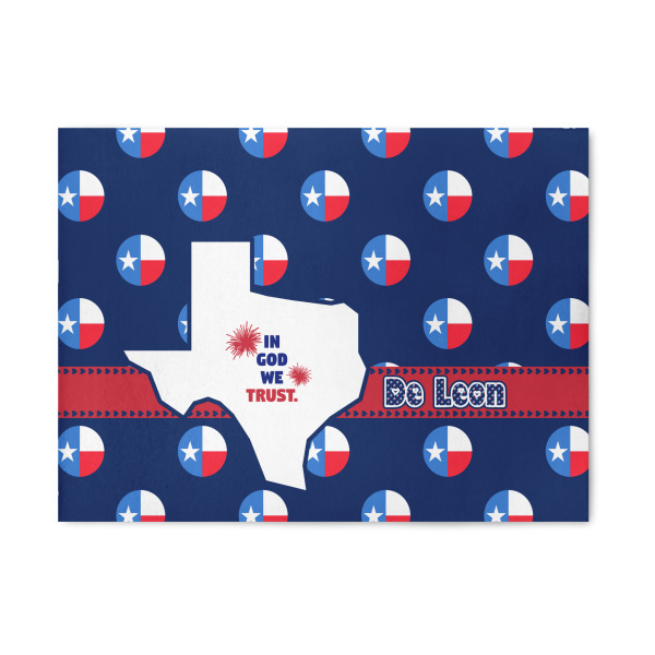 Custom Texas Polka Dots Area Rug (Personalized)