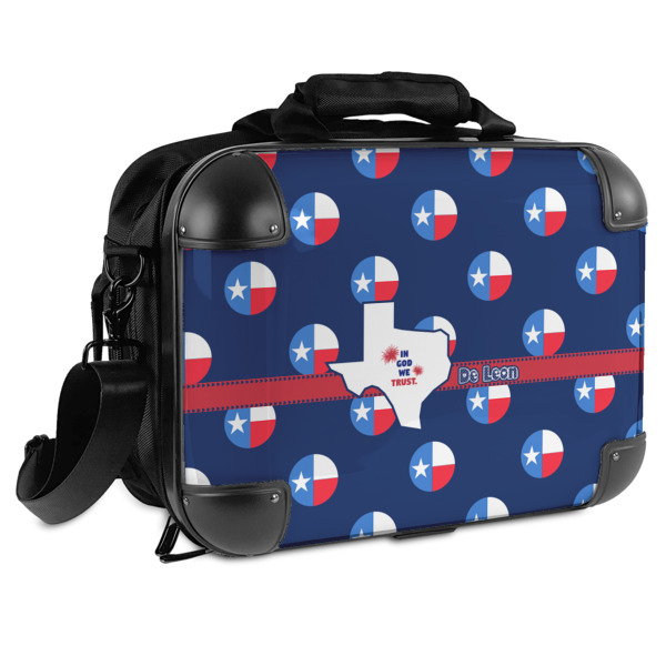 Custom Texas Polka Dots Hard Shell Briefcase (Personalized)