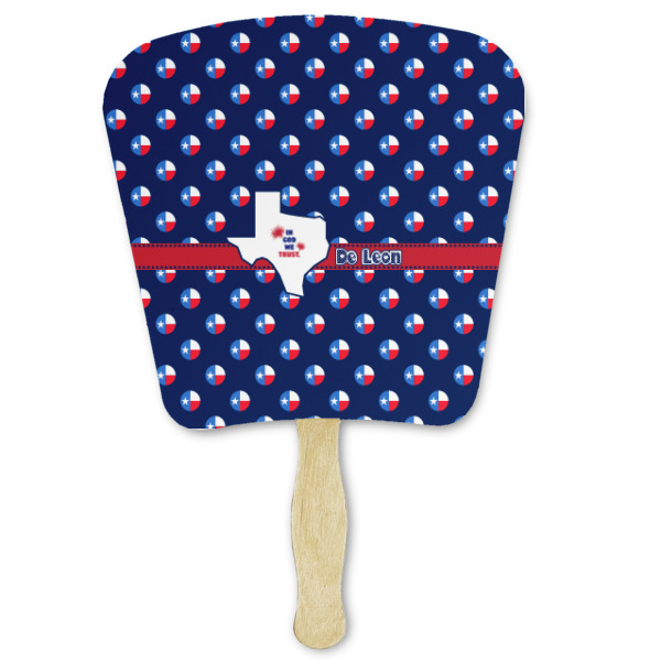 Custom Texas Polka Dots Paper Fan (Personalized)
