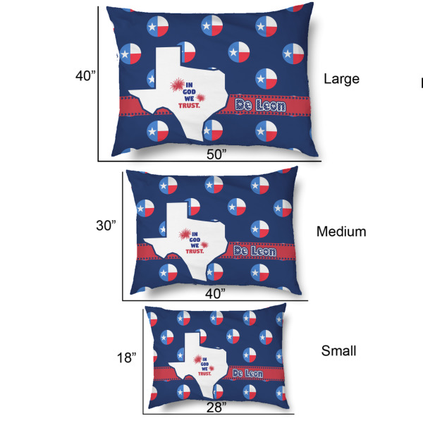 Custom Design - Outdoor Dog Beds - SIZE CHART