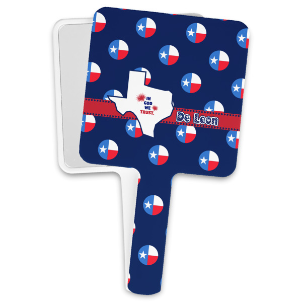 Custom Texas Polka Dots Hand Mirror (Personalized)