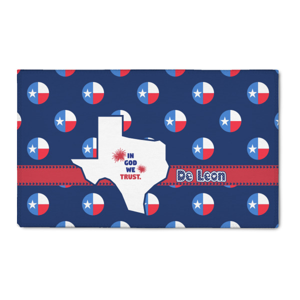 Custom Texas Polka Dots 3' x 5' Patio Rug (Personalized)