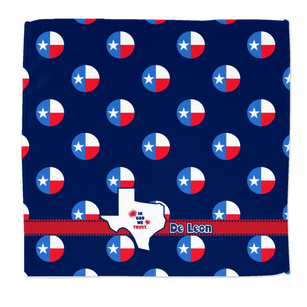 Custom Texas Polka Dots Microfiber Dish Rag (Personalized)