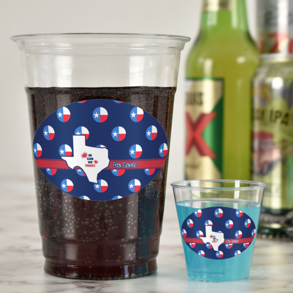 Custom Design - Plastic Shot Glasses - In Context
