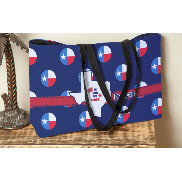 Custom Design - Tote w/Black Handles - Lifestyle View