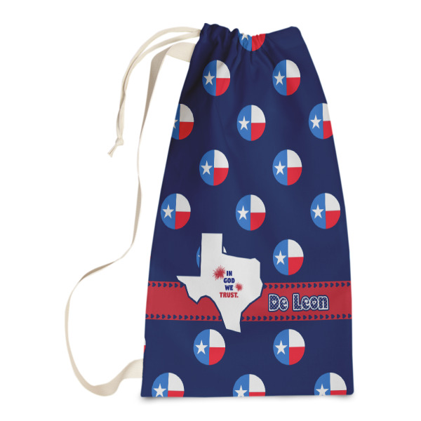 Custom Texas Polka Dots Laundry Bags - Small (Personalized)