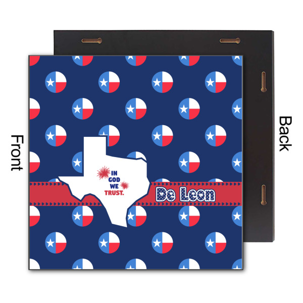 Custom Design - 12x12 Wood Print - Front & Back View