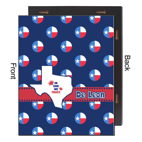 Custom Design - 16x20 Wood Print - Front & Back View