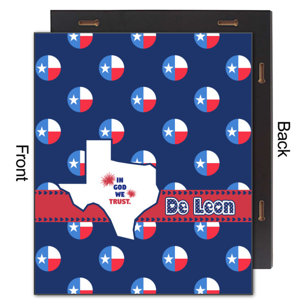 Custom Design - 20x24 Wood Print - Front & Back View