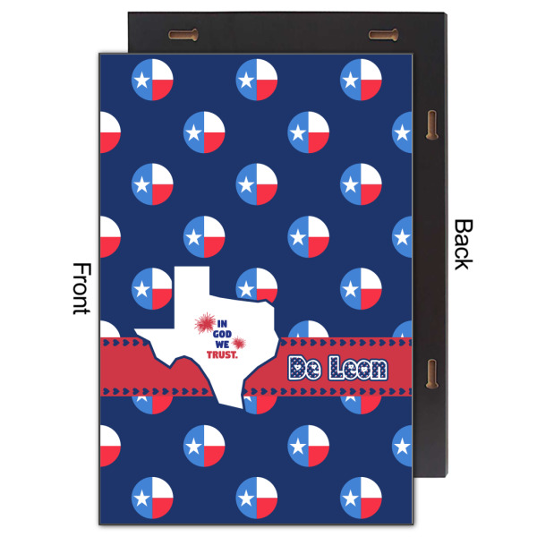 Custom Design - 20x30 Wood Print - Front & Back View