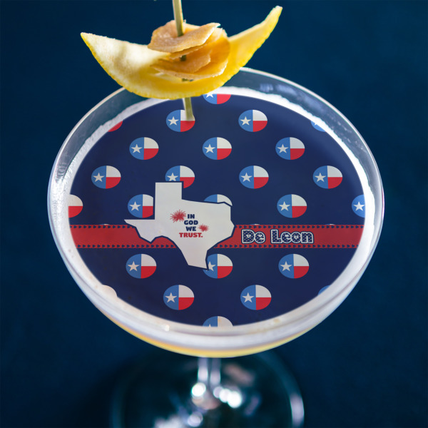 Custom Design - Printed Drink Topper - XLarge - In Context